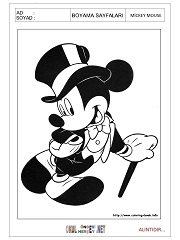 Mickey Mouse boyama sayfaları